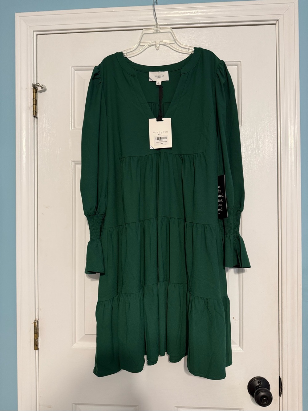 Tuckernuck Green Tiered Babydoll Dress